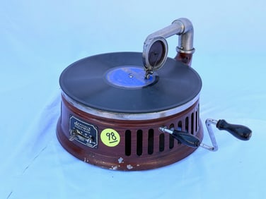 Stewart Round Disc Phonograph