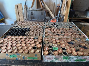 Large group of cylinder records