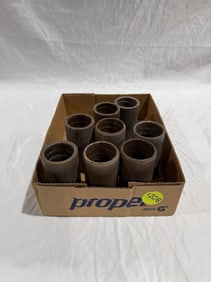 8 Brown Wax Cylinders