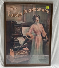 The Edison Phonograph Poster