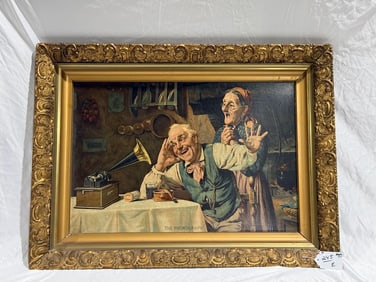 "The Phonograph" framed print