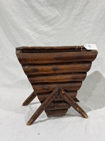 Primitive Wooden Magazine holder