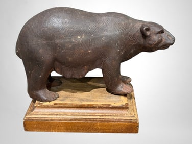 A Rare and Excellent Cast Iron Bear Statue