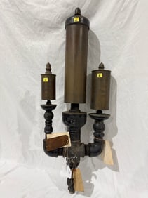 An incredible Brass Steam Whistle Set