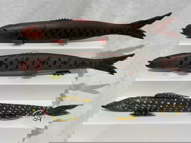 Group of Contemporary Spearing Decoys