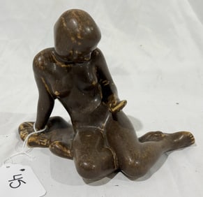 Art Deco Michael Anderson Bornholm Pottery Statue