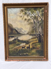 Antique Painting on Canvas