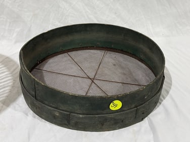 Early Sifter with green paint