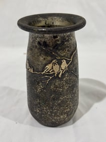 Heintz Art Metal Bronze Vase