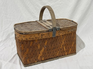 Antique Picnic Basket