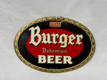 Burger Bohemian Beer Sign