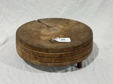 A Nice wooden cutting block on feet