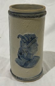 A Sleepy Eye Cylindrical Vase
