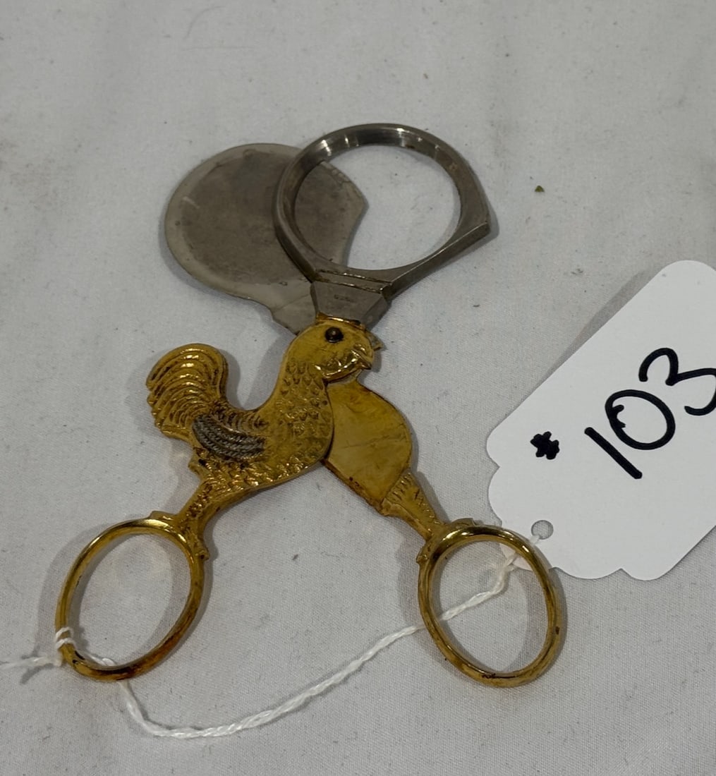 Figural Egg Scissors: Wiilott. Solingen