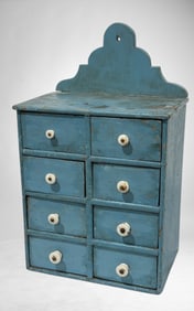 Antique Painted Spice Cabinet