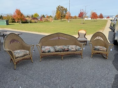 Excellent Wicker Sofa and Charis