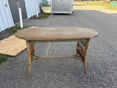 Excellent Wicker Sofa back table