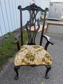 Large Chippendale Style Arm Chair