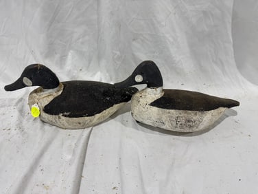 Pair of Antique Carved Decoys