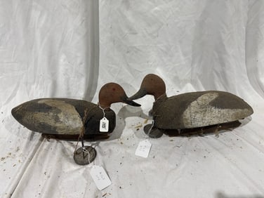 Pair of Carved Decoys