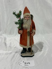 Early Paper Mache Santa Figure