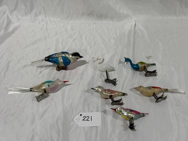 Clip on Bird Christmas Ornaments
