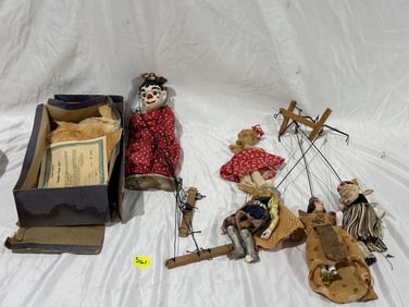 Group of Marionettes & Puppets