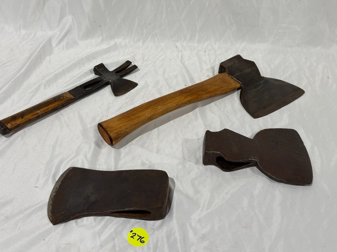 Antique Axes & Hatches: 4 pieces total