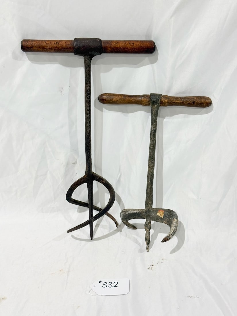 2 Antique Sugar Devils: 1 Marked is dated; tallest is 17"