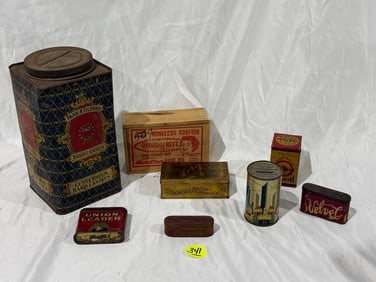 Group of Antique Tins