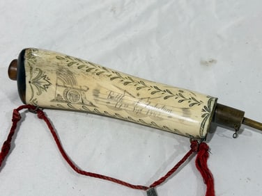 Scrimshaw Powder Flask