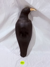 Carved Crow Decoy