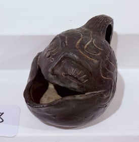 Contemporary Ceramic Figural Spoon Warmer