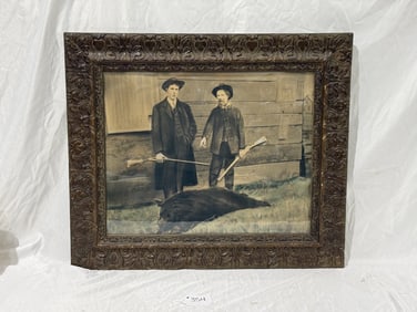 Antique Hunting Scene