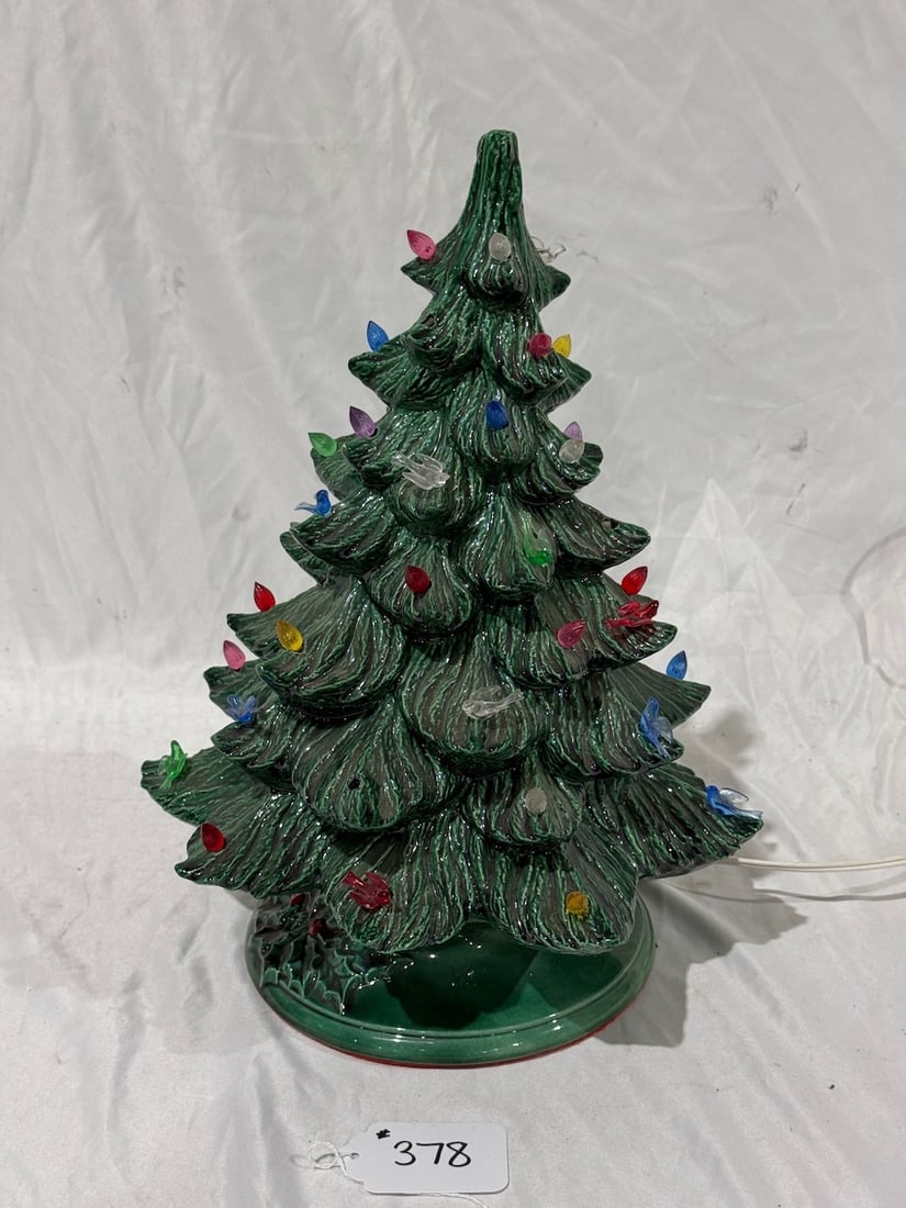 Ceramic Christmas Tree: 17" tall