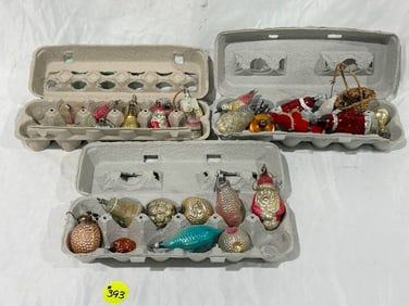 Group of Christmas Decorative Bulbs
