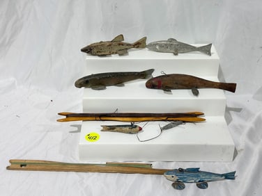 Group of Fishing Decoys