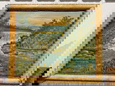 Large Rustic Framed Painting