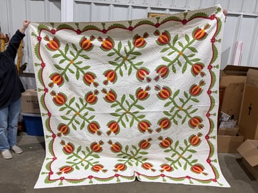 Large Antique Pattern Quilt