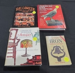 4 Antique Reference Books