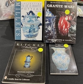 4 Antique Reference Books