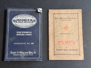 Flint & Walling Mfg. Star Windmills Hoosier Pumps and Heller-Aller Co. Pump Dealer Catalogs