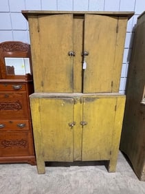 Antique Primitive Step-Back Cupboard