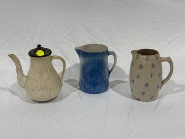3 Stoneware Pieces