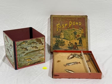 The Magnetic Fish Pond Toy; Original Box