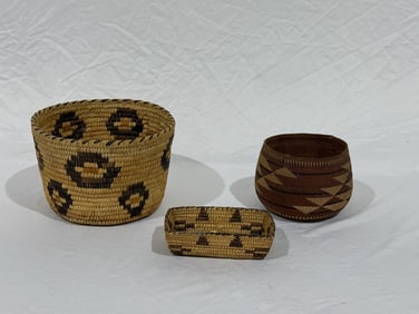 3 Indian Baskets