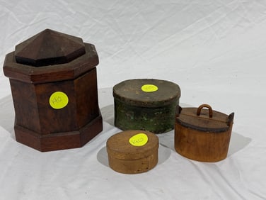 4 Woodenware Pieces