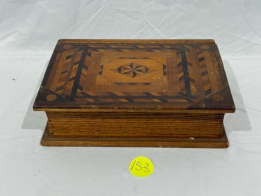 Inlaid Book Box with Drawer