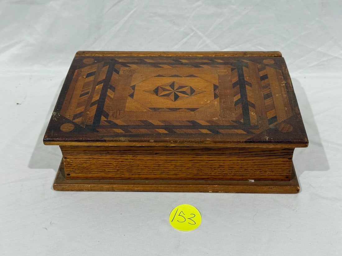 Inlaid Book Box with Drawer (1 of 3)