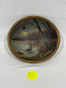 Nice painted Woodenware Bowl